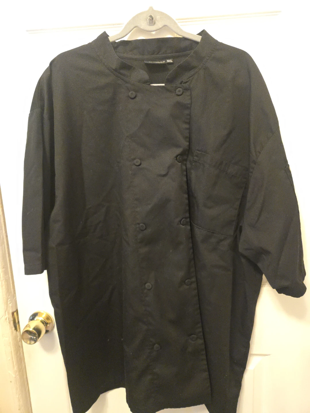 Chef Works Black Chef Coat - 3XL
