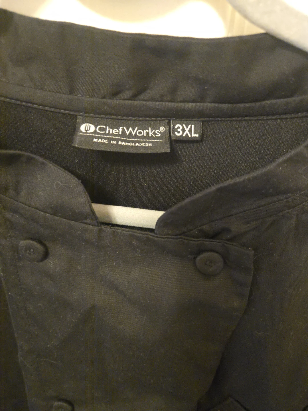 Chef Works Black Chef Coat - 3XL - photo 2
