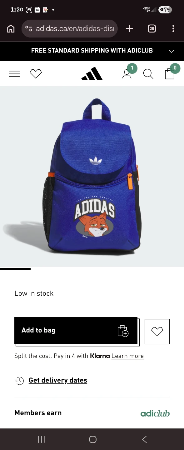 Adidas x Disney Fox Backpack