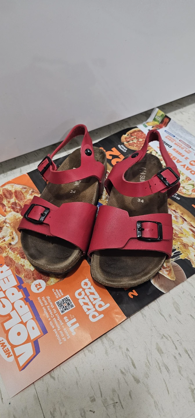 Superga Red Sandals Size 34