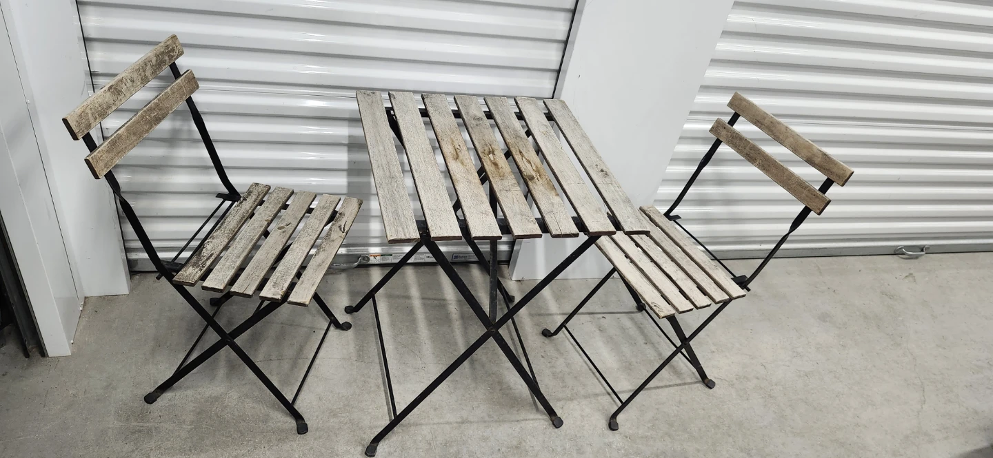 Ikea outdoor table with 2 chairs - photo 2