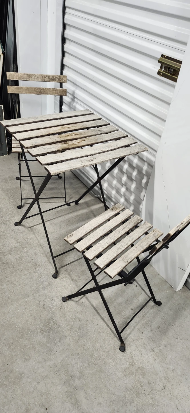 Ikea outdoor table with 2 chairs - photo 3