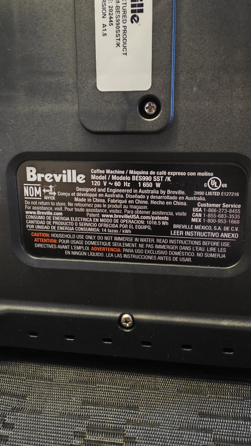 Breville Oracle Touch BES990 Sea Salt  NEW/Unused - photo 5