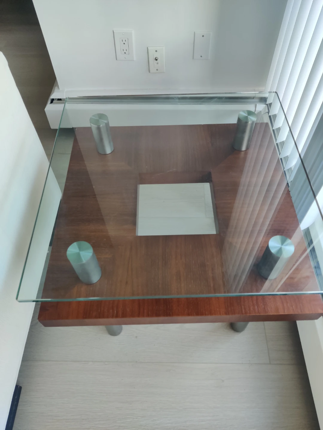 Modern Glass Top Coffee Table - photo 2