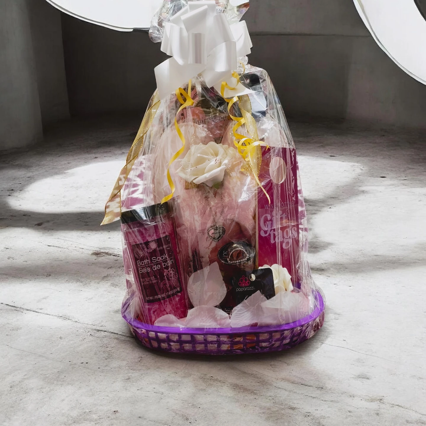 Gift basket Jewelry & , juicy couture slippers size 9/10 new