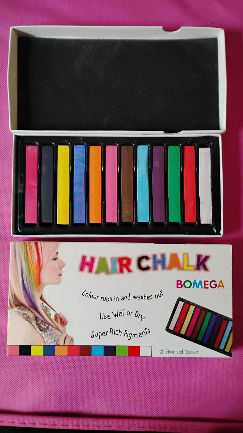 🌱BOMEGA Hair Chalk - 12 Assorted Colours