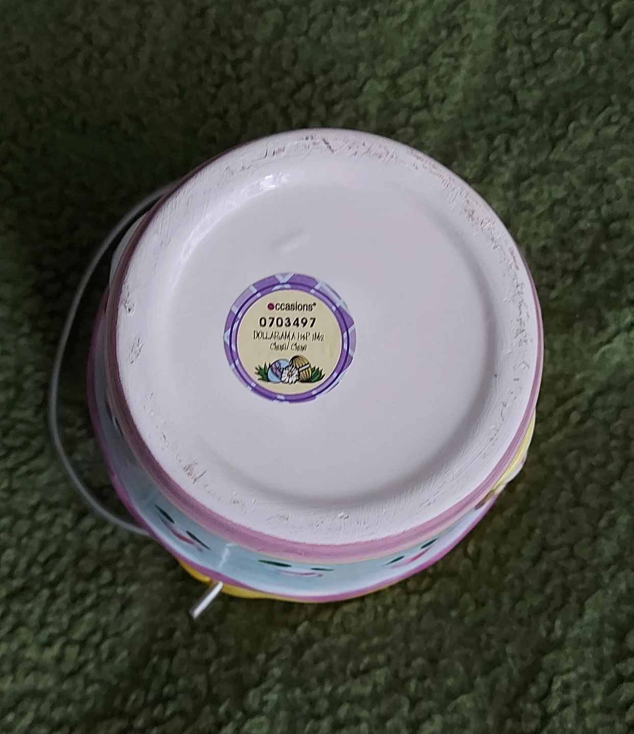 🌱 Occasions Easter Bunny Ceramic Pail - photo 3