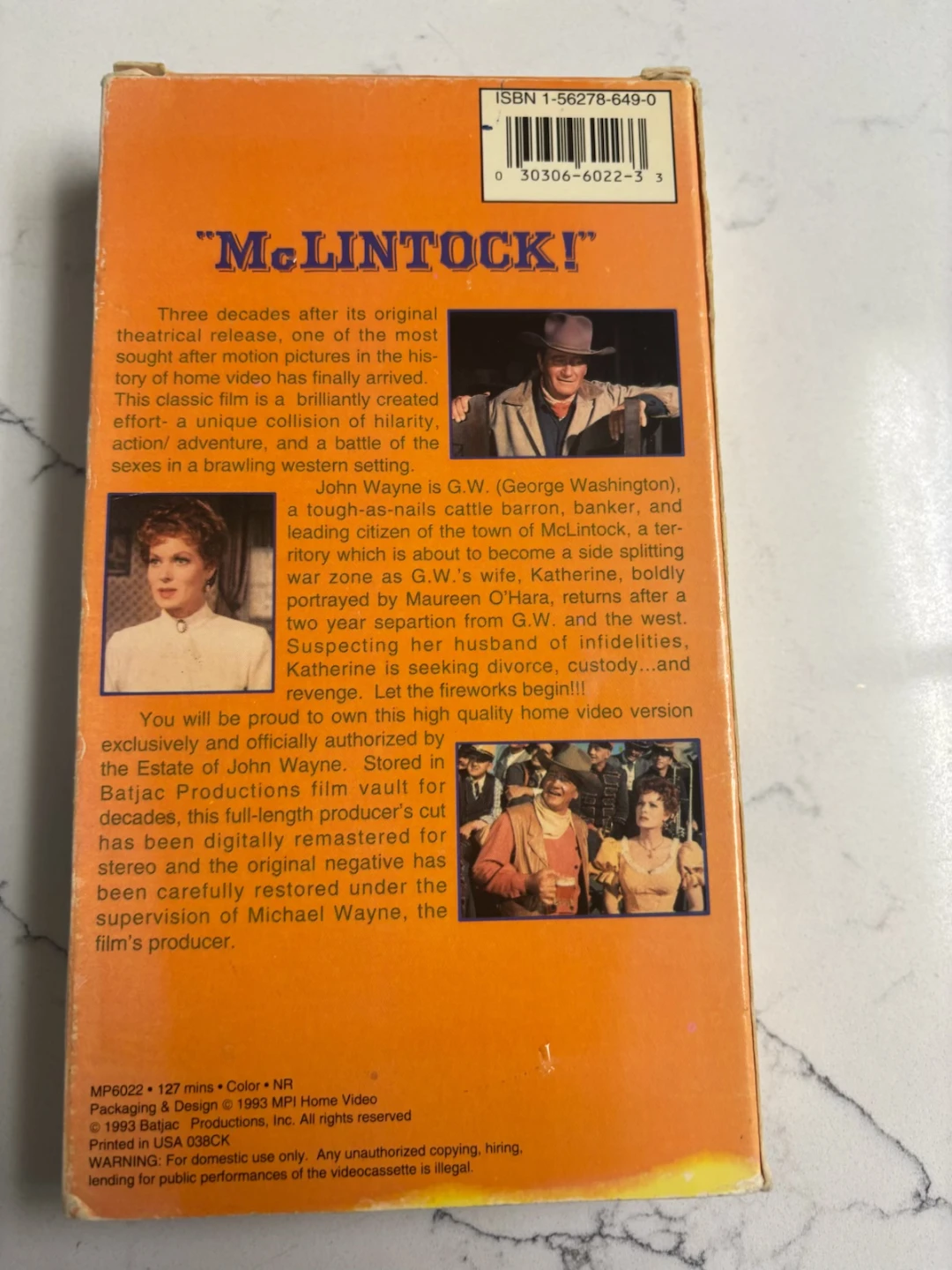 McLintock! Producer's Cut VHS - photo 2