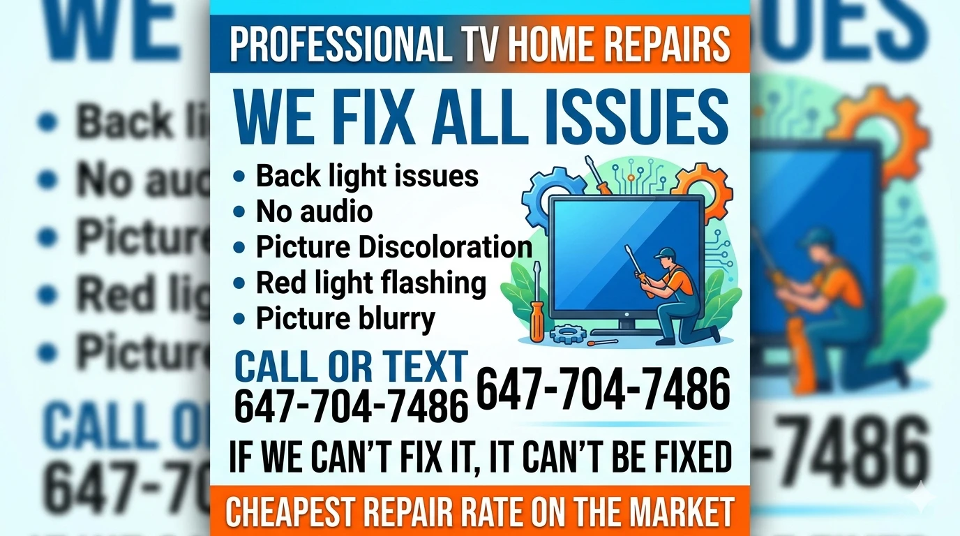 TV Home Repair Services - We Fix All Issues