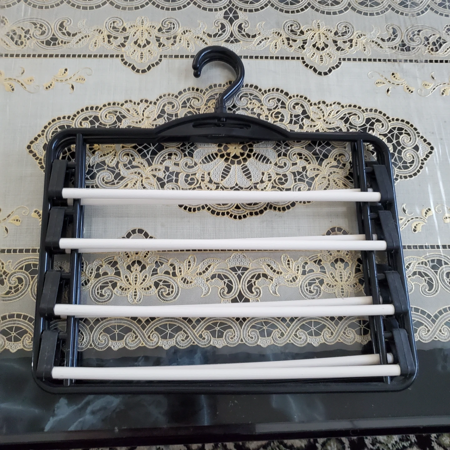 Black 5-Tier Pants Hanger