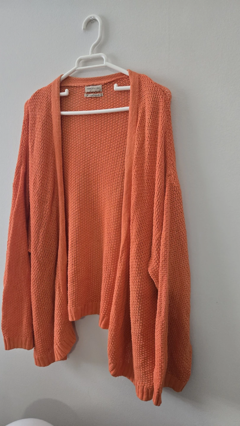 Urban Outfitters Orange Knit Cardigan 🍊
