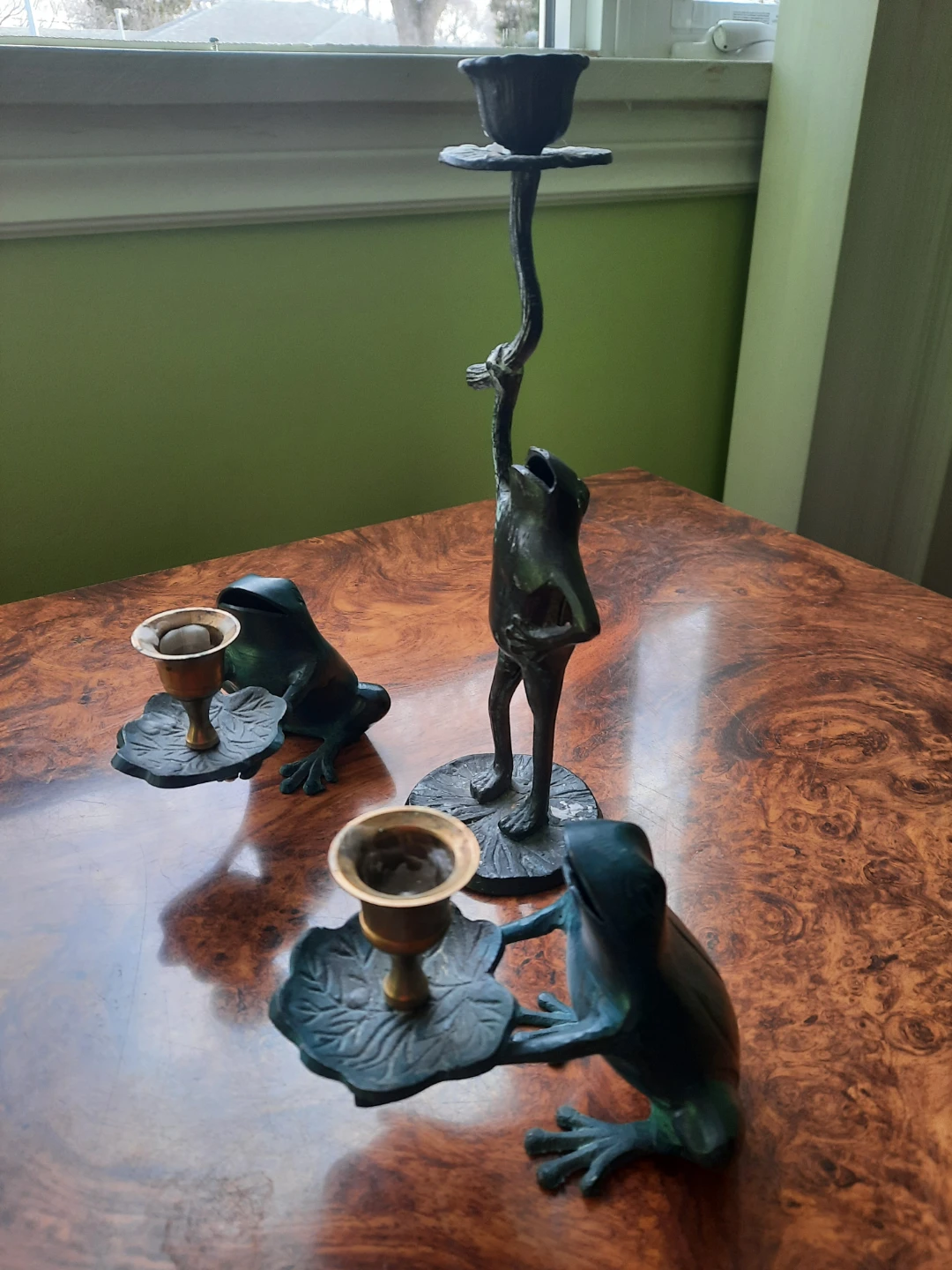 Frog Candlestick Holders Set - photo 2