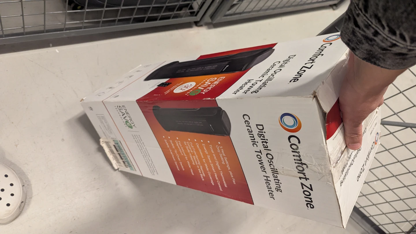 Comfort Zone Digital Oscillating Ceramic Tower Heater