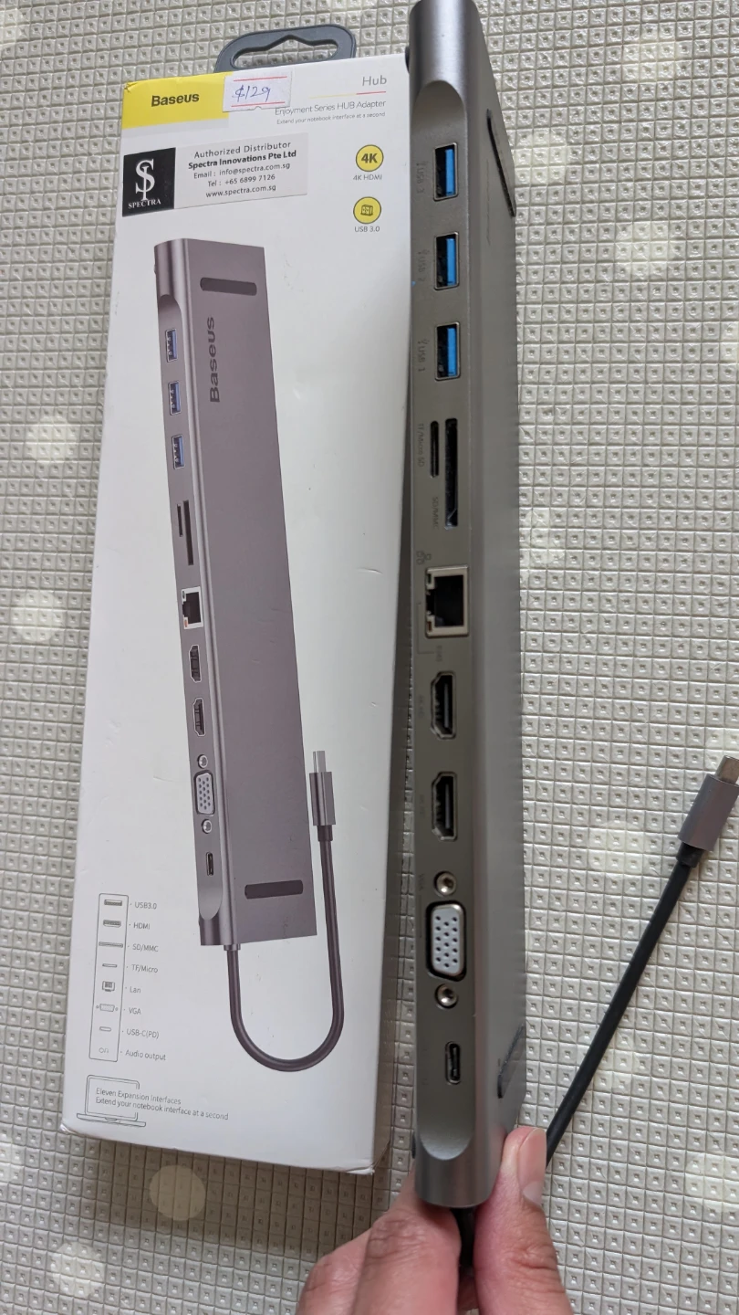 Baseus 10-in-1 USB C Hub Docking Station 4K