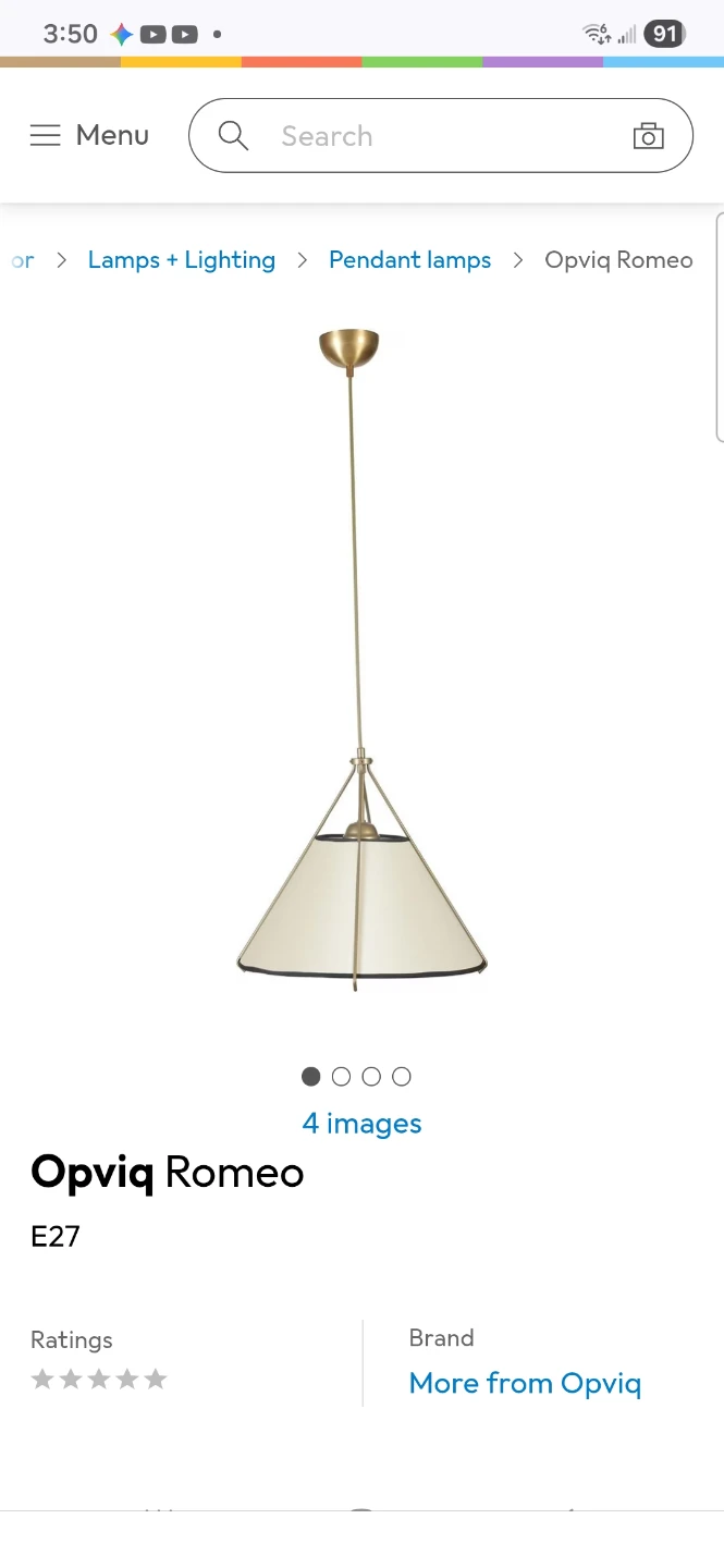 Opviq Romeo Pendant Lamp