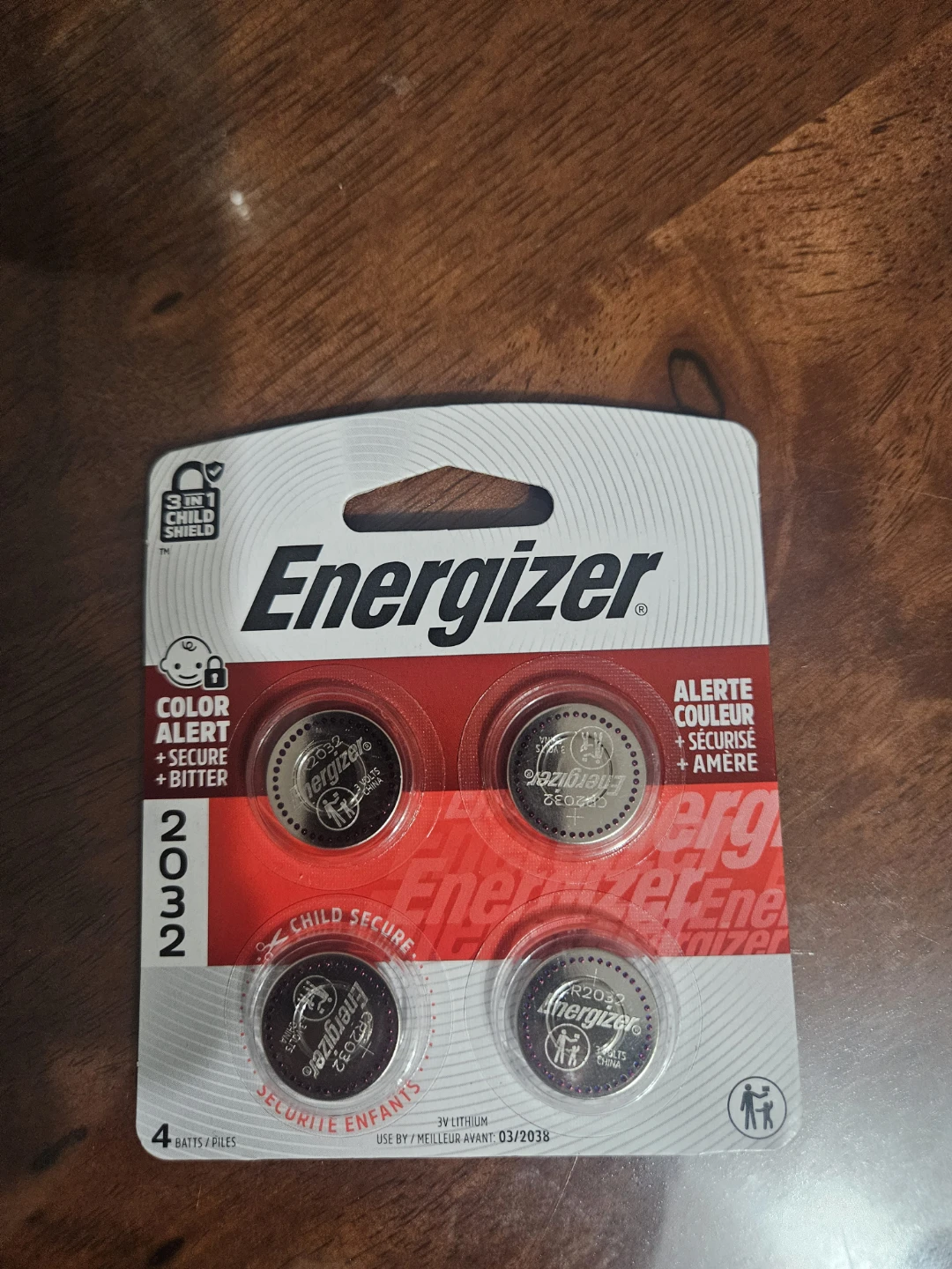 Energizer CR2032 Lithium Coin Batteries - 4 Pack