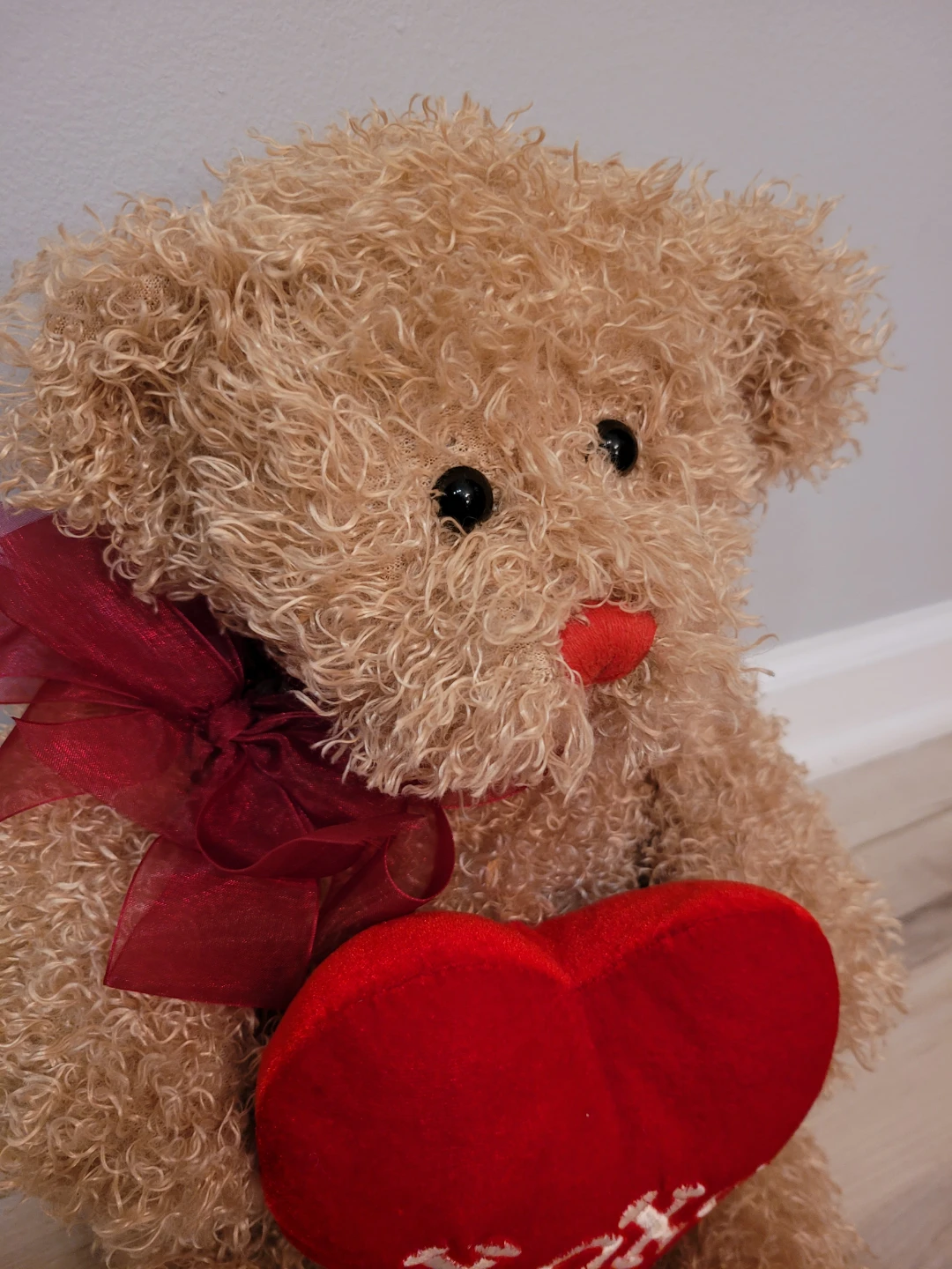 Plush Teddy Bear with "XOXO" Heart - photo 2