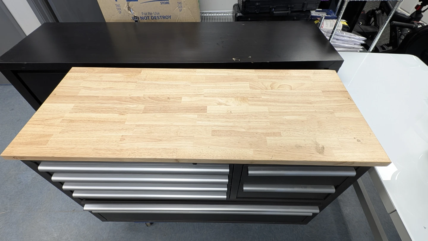 Trinity 48 in. 8-Drawer Rolling Workbench with Combo Lock - photo 3