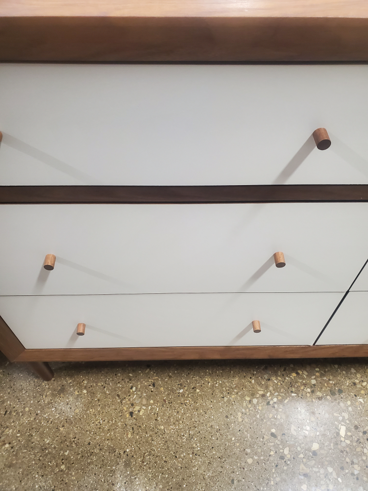 Six Drawer white /brown  Dresser with Wood Frame(NEW) - photo 5
