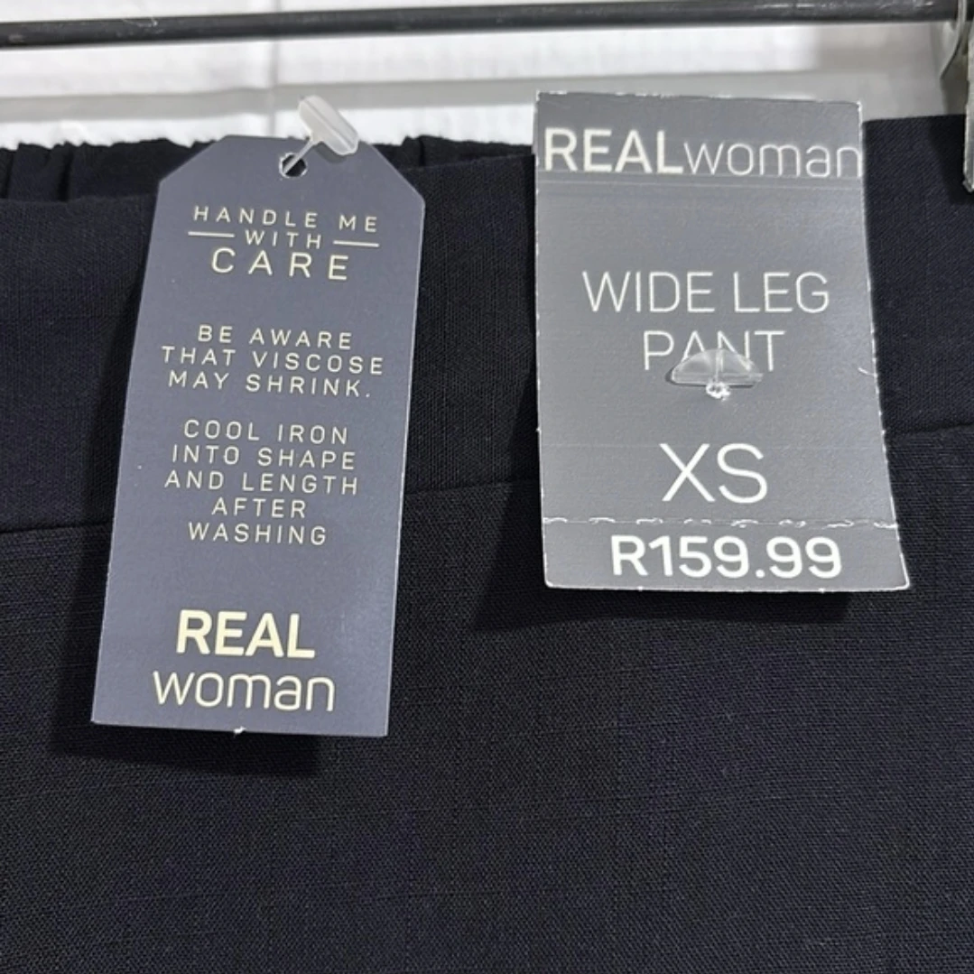 REAL woman • Wide-Leg Navy Blue Work Pants Side Pockets - photo 4