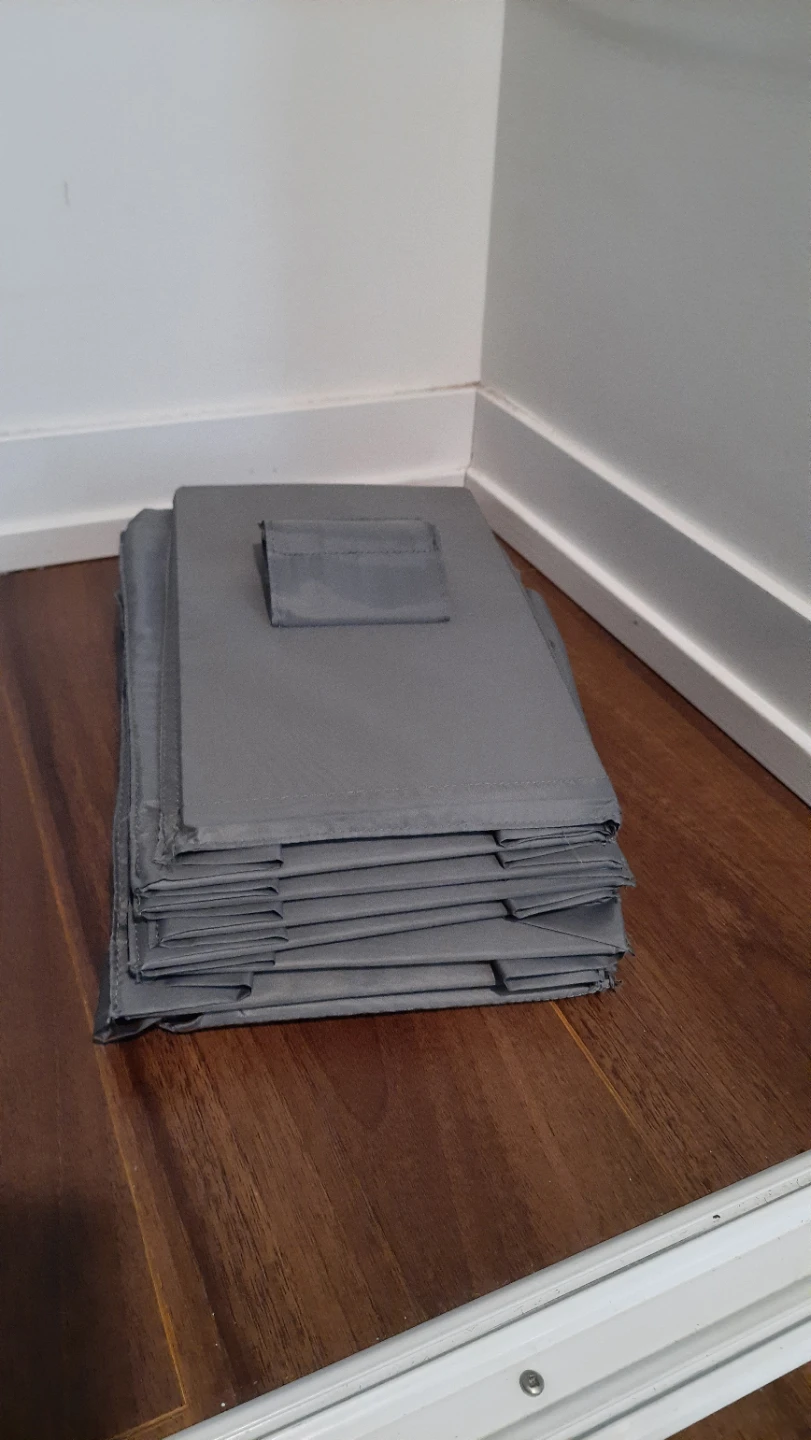 Grey Fabric Hanging Closet Organizer - photo 4