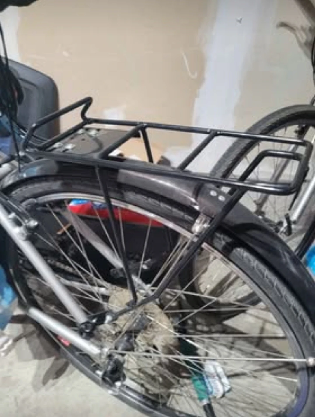 Grey and Red Child Bicycle Seat - photo 2