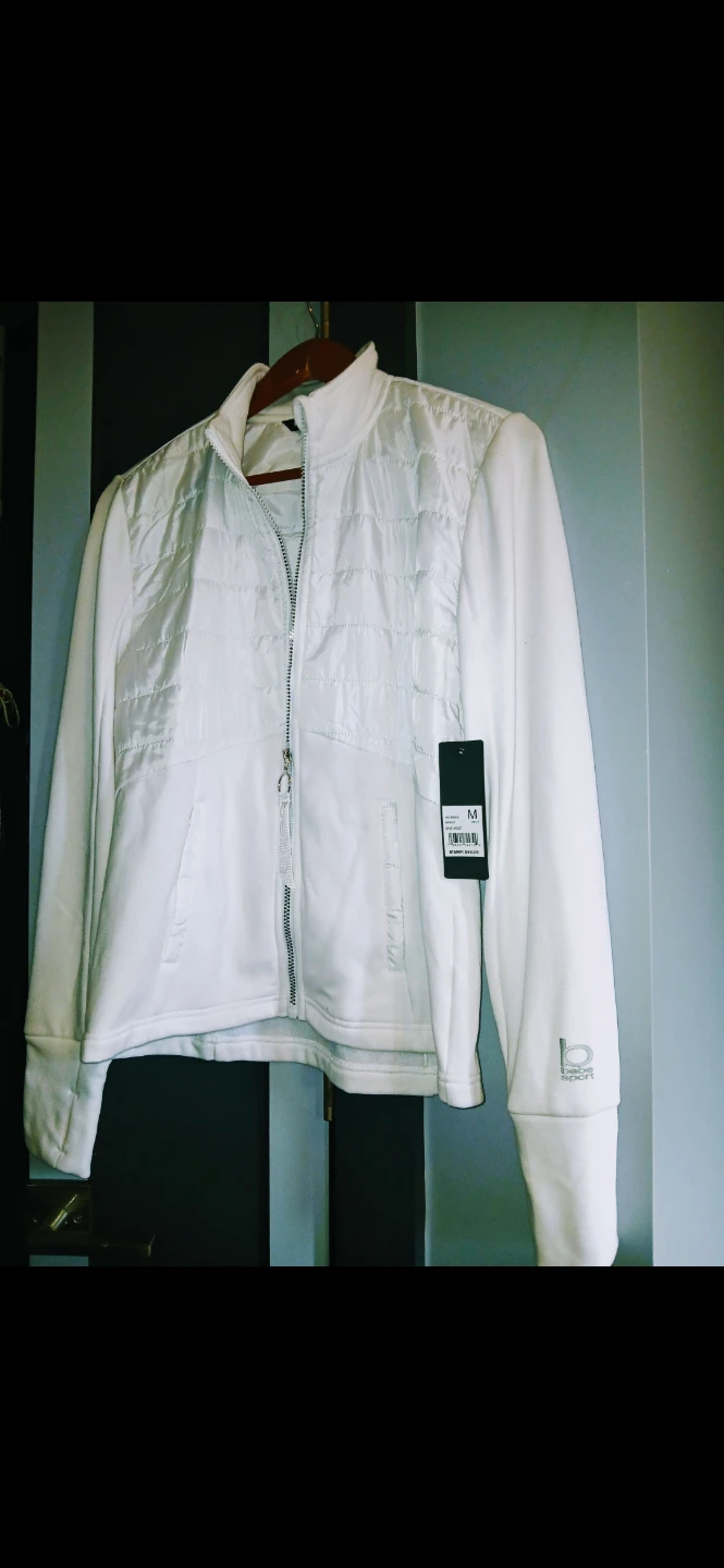 Bebe Sport White Quilted Jacket New 🌱