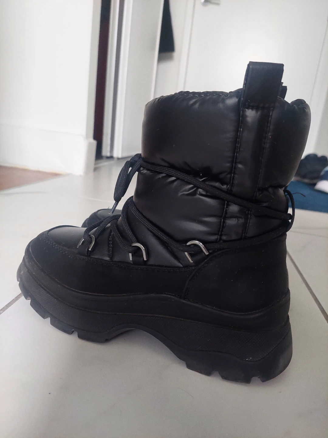 Black Puffer Snow Boots - photo 2