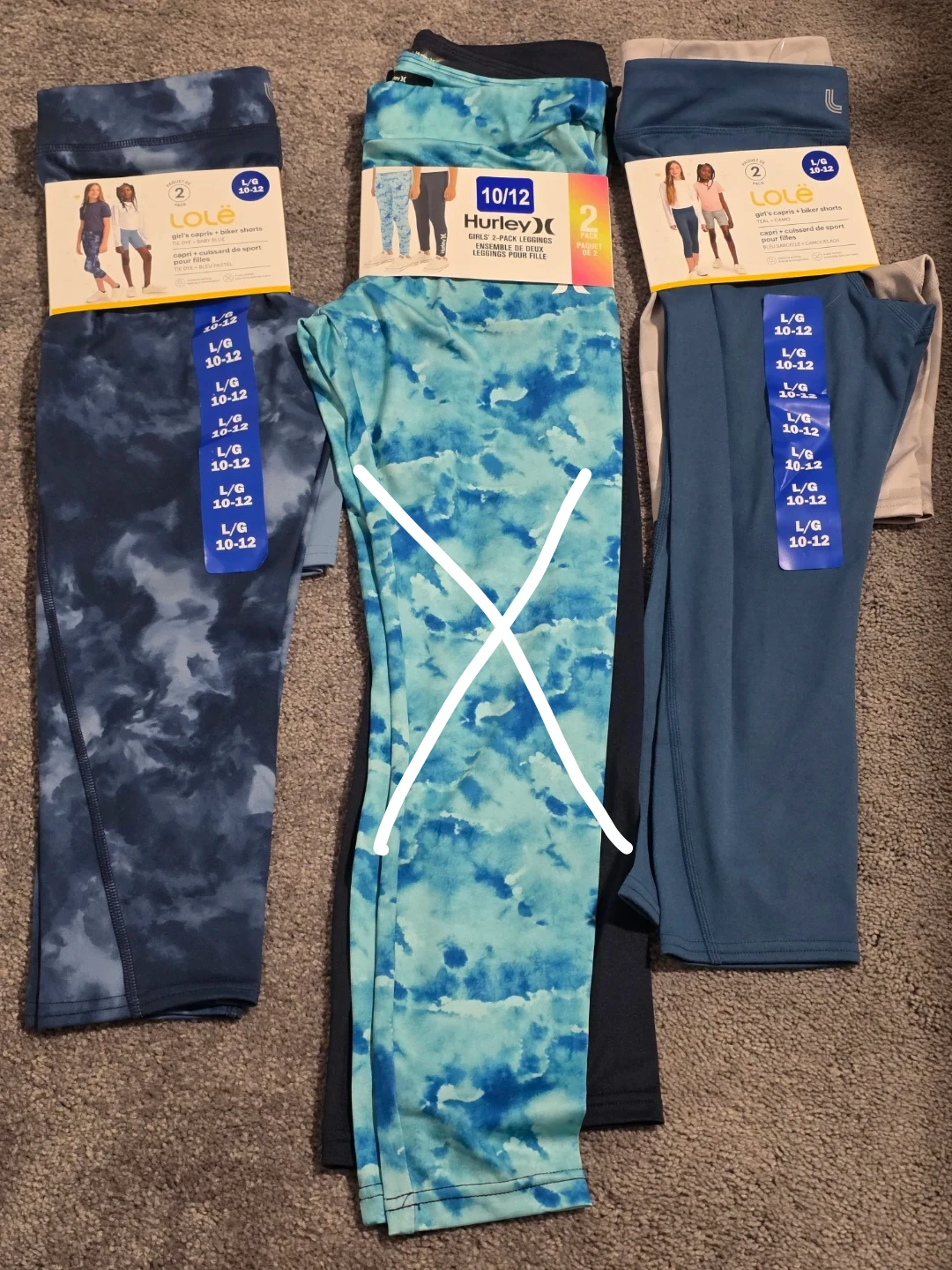 Girls Athletic Leggings Bundle (Lole)size L