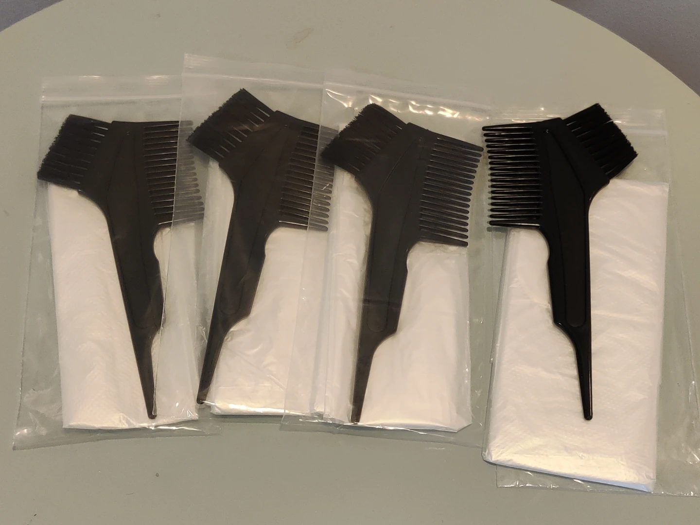 Hair Dye Brushes/Combs and apron