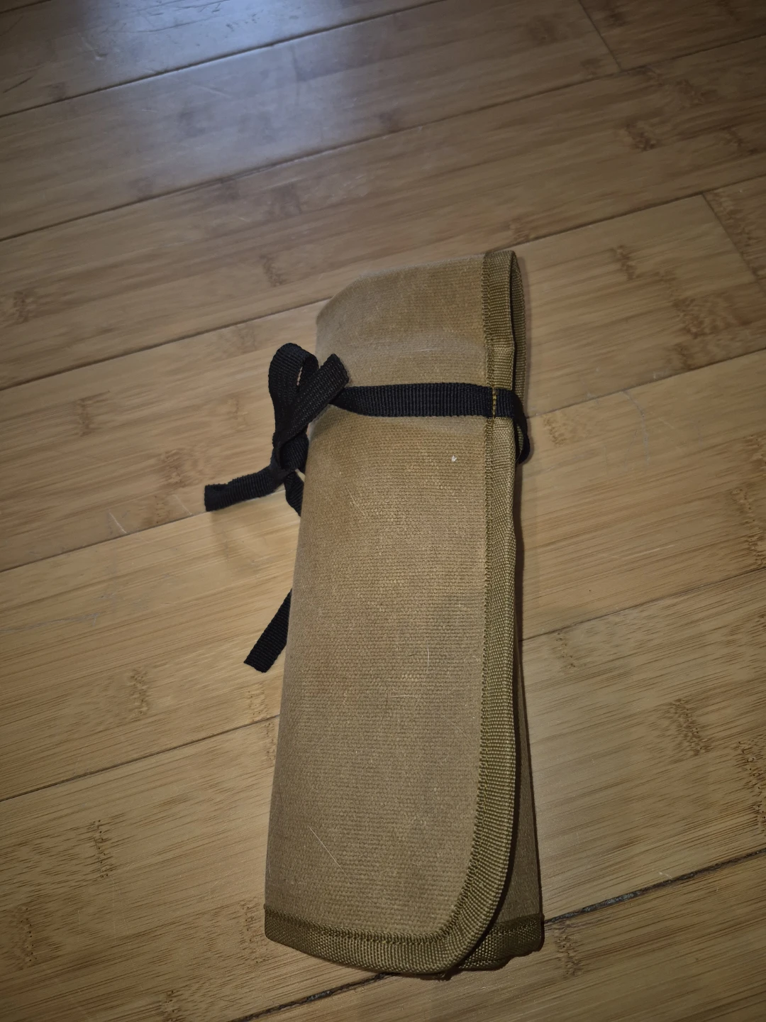 Canvas storage roll for artist's paint brushes - photo 2