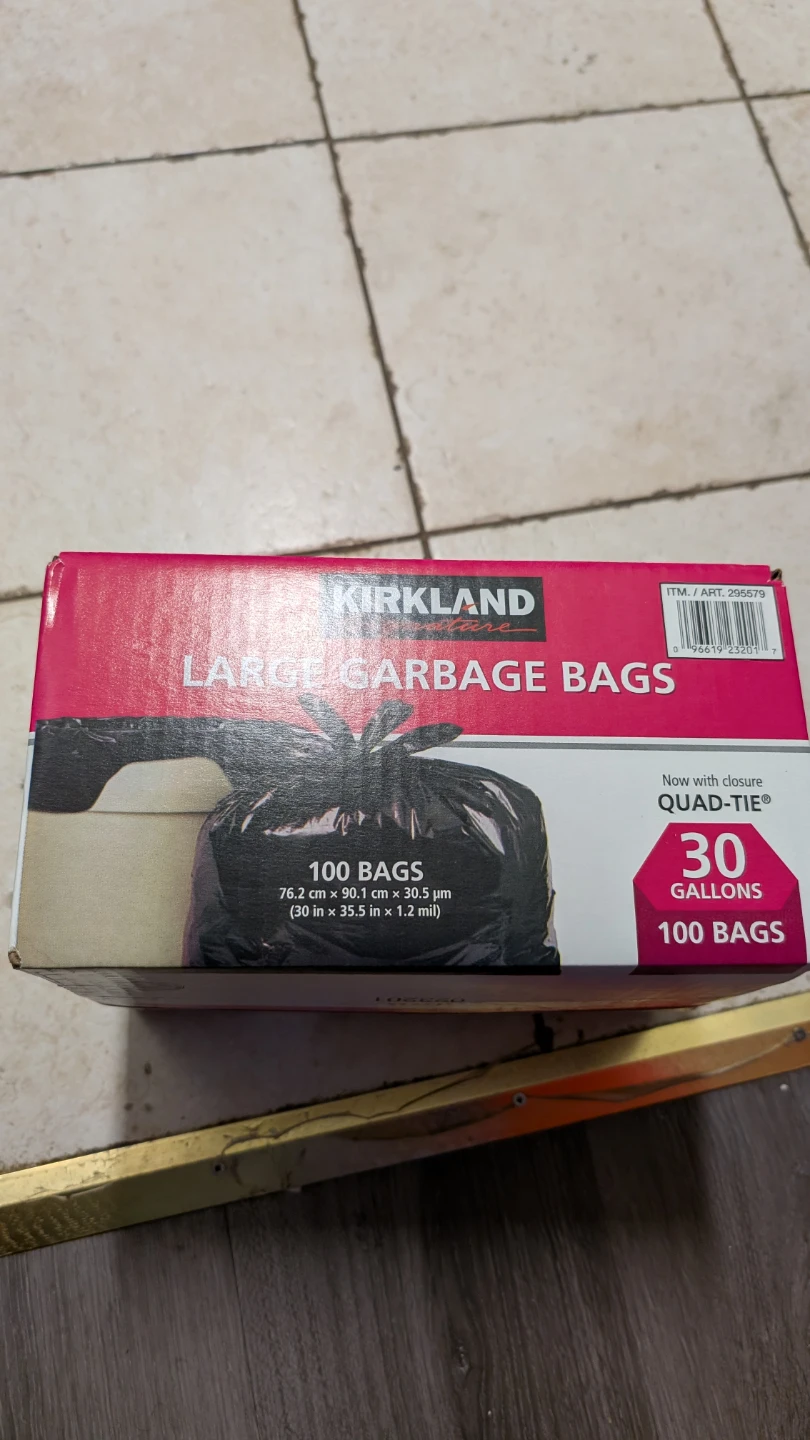 Kirkland Signature Large Garbage Bags - 100 Bags