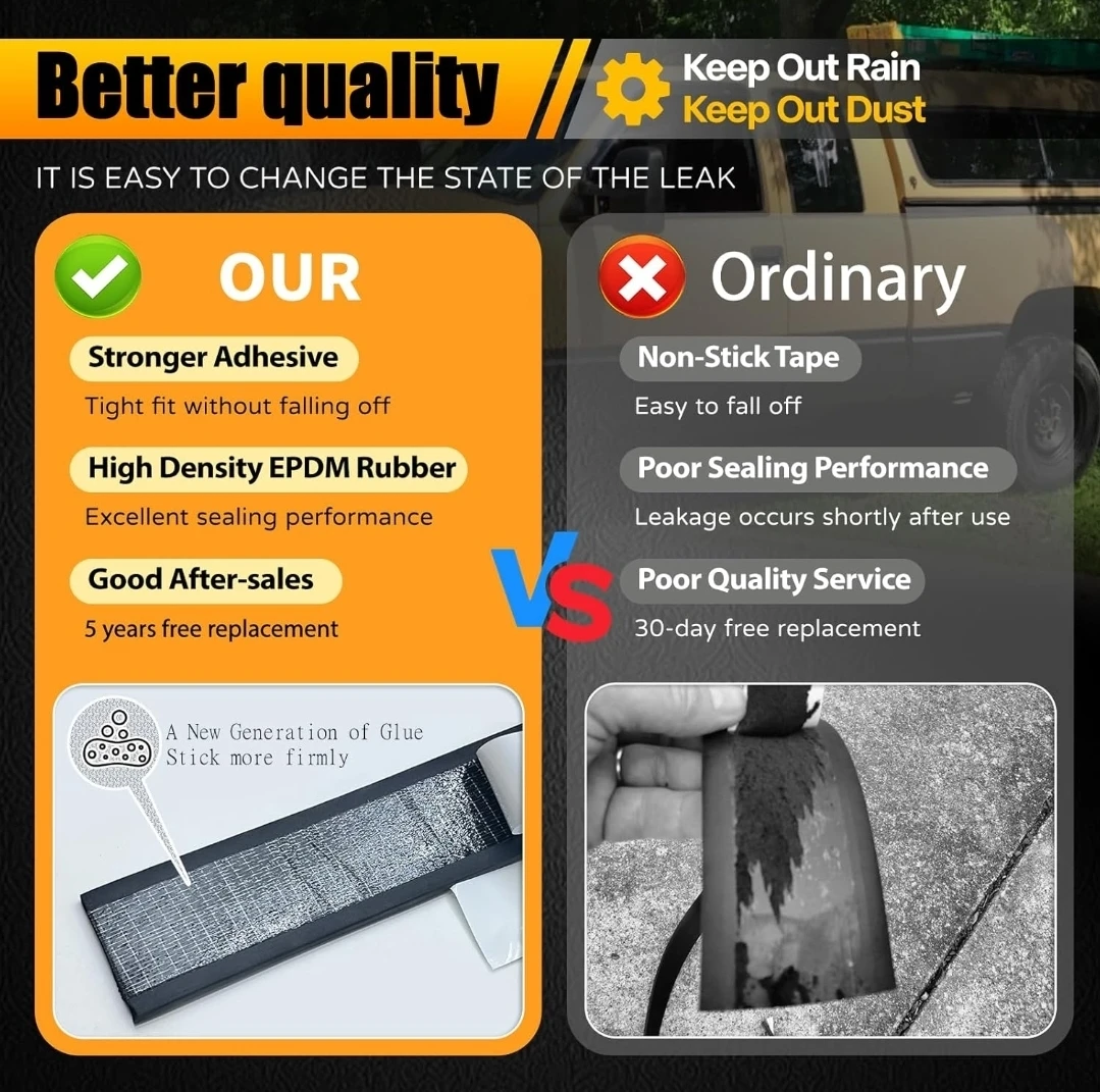 Truck Cap Seal 23FT EPDM Rubber 🌱 - photo 4