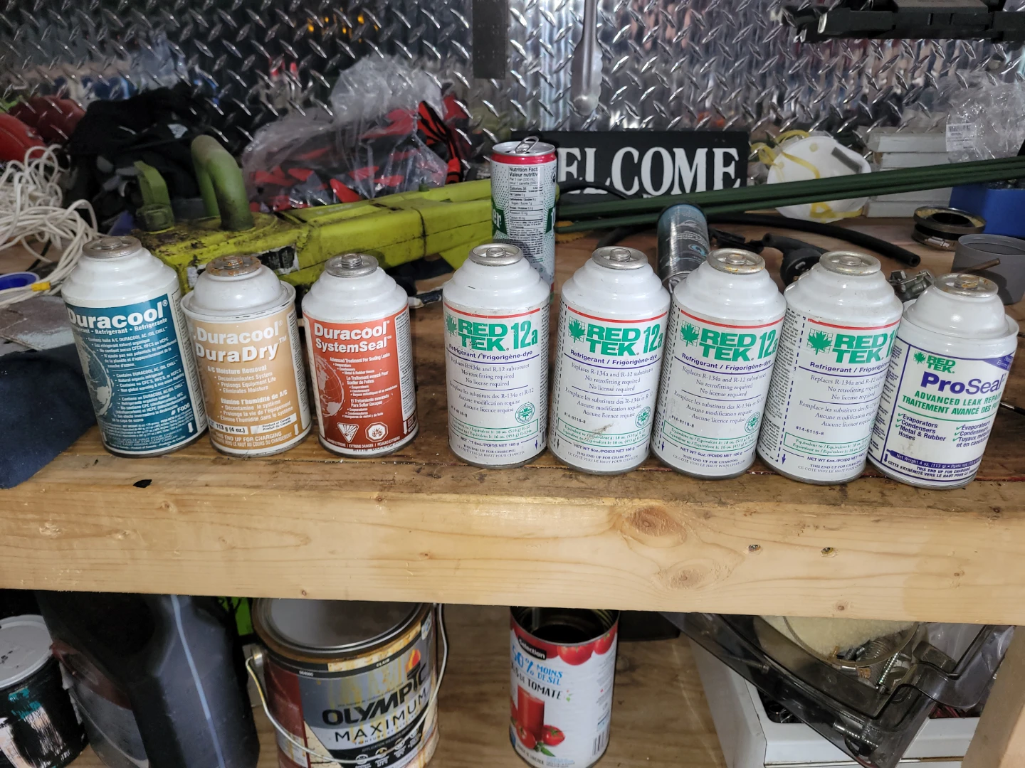 Mixed Brand Refrigerant Cans