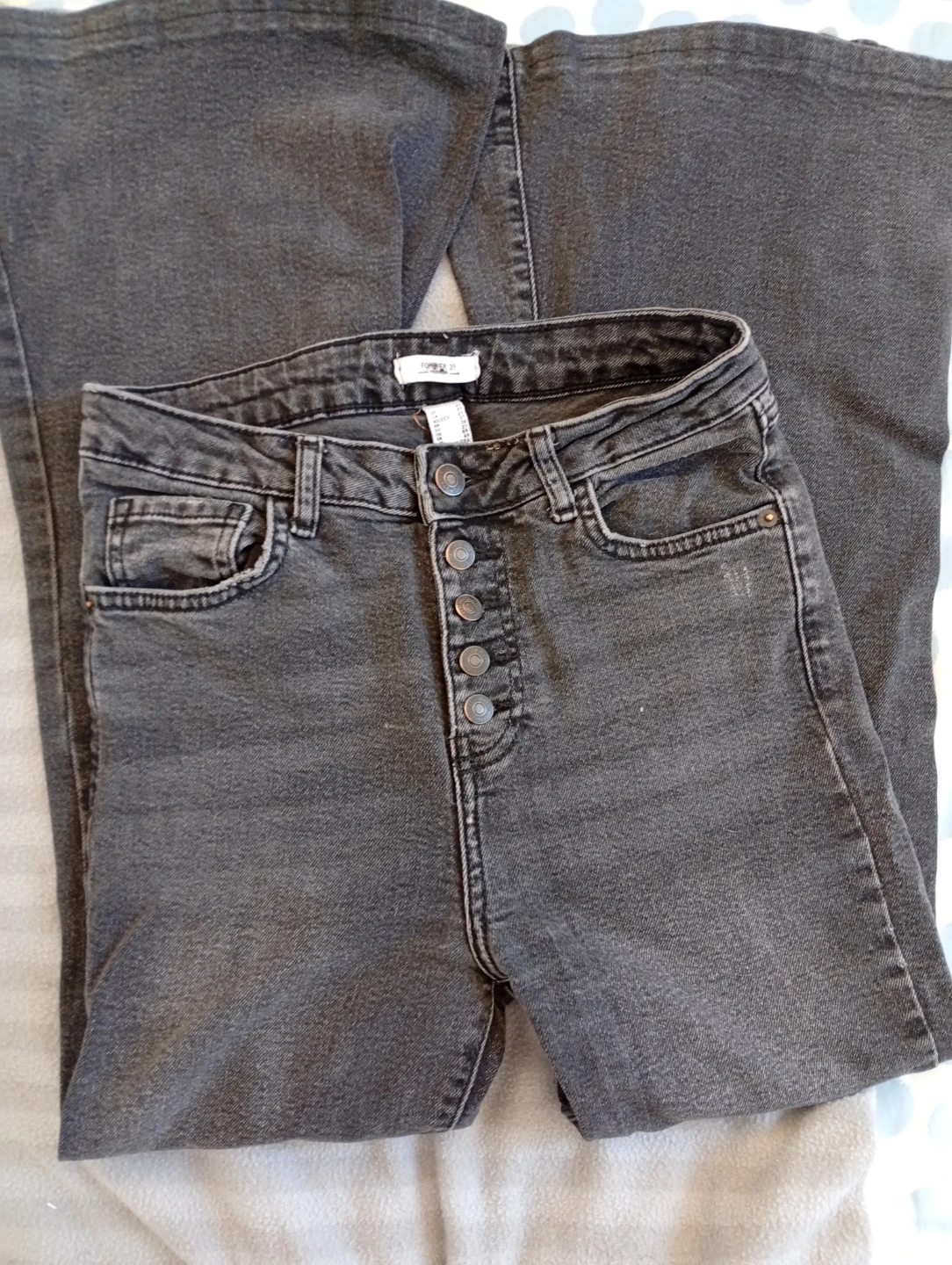 Forever 21 Premium Grey Flare Jeans Size 27