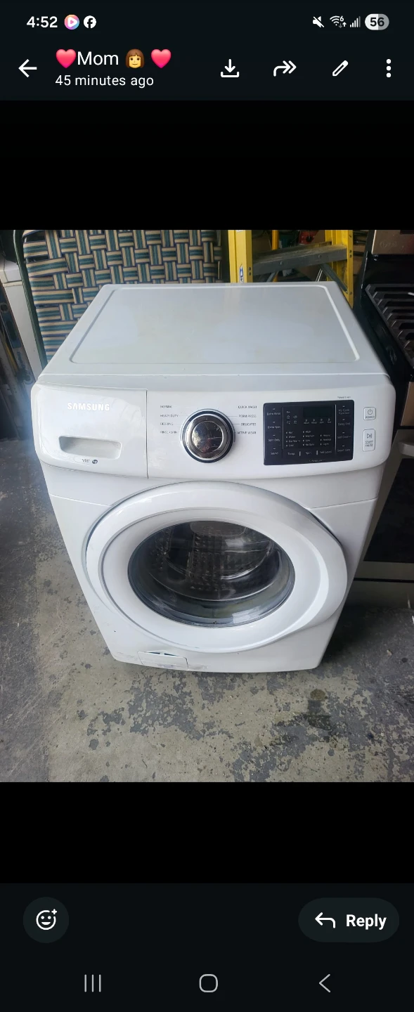 Samsung White Front Load drying Machine
