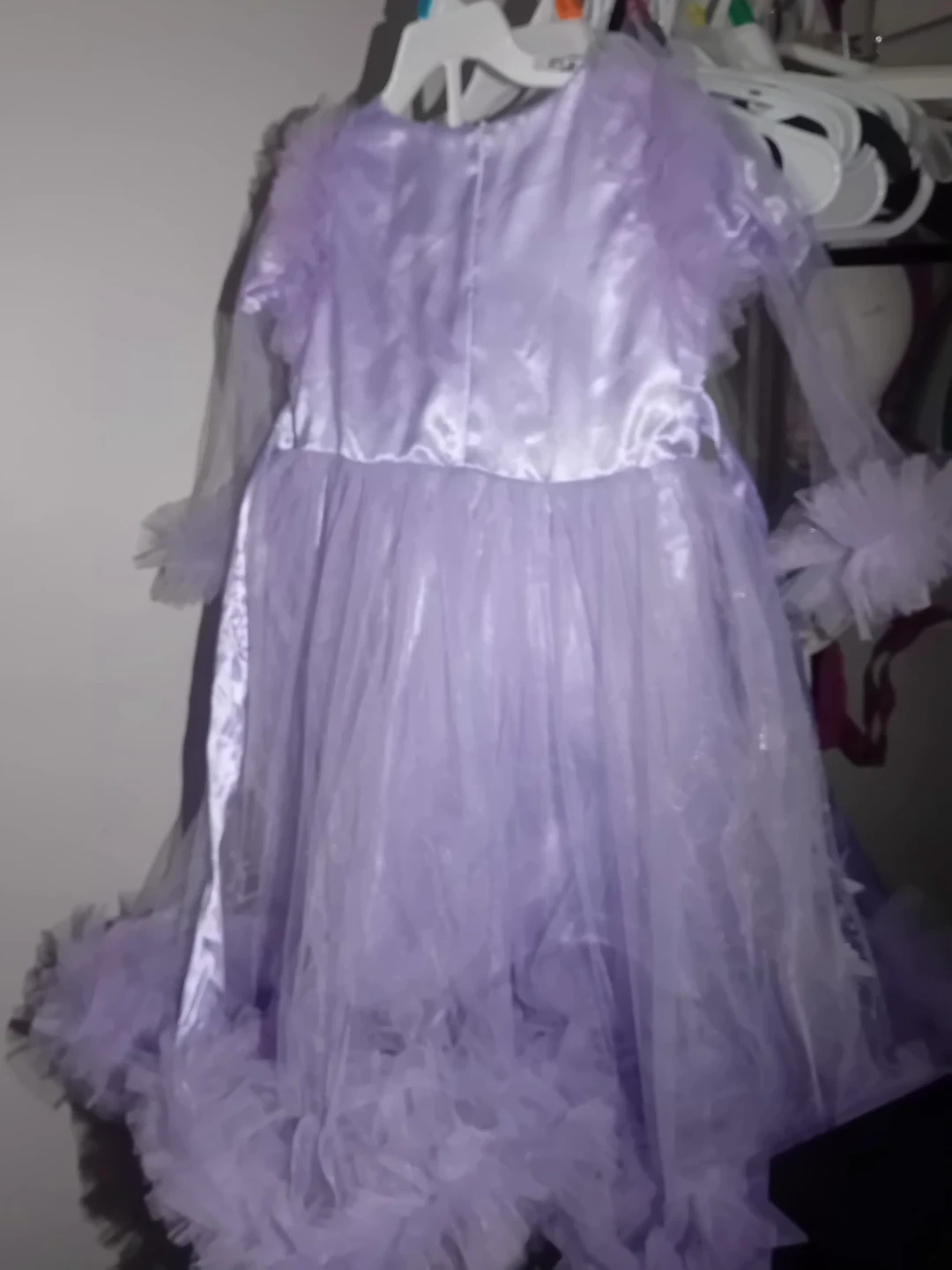 Girls Lavender Sparkle Tulle Dress - photo 2