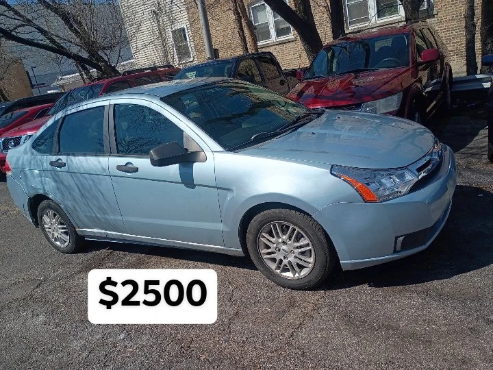 Light Blue Sedan