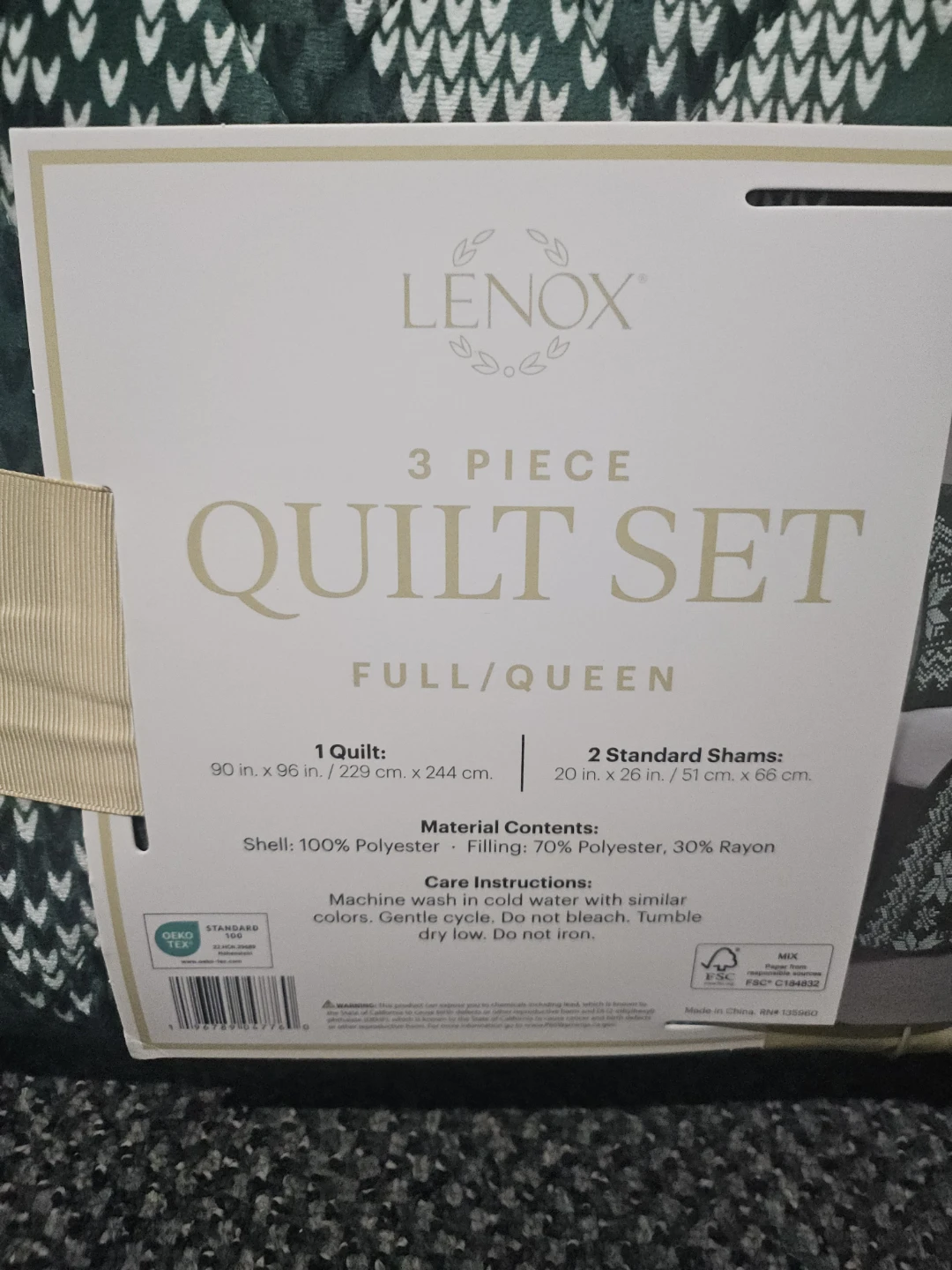 Lenox 3 Piece Quilt Set - Full/Queen - photo 3