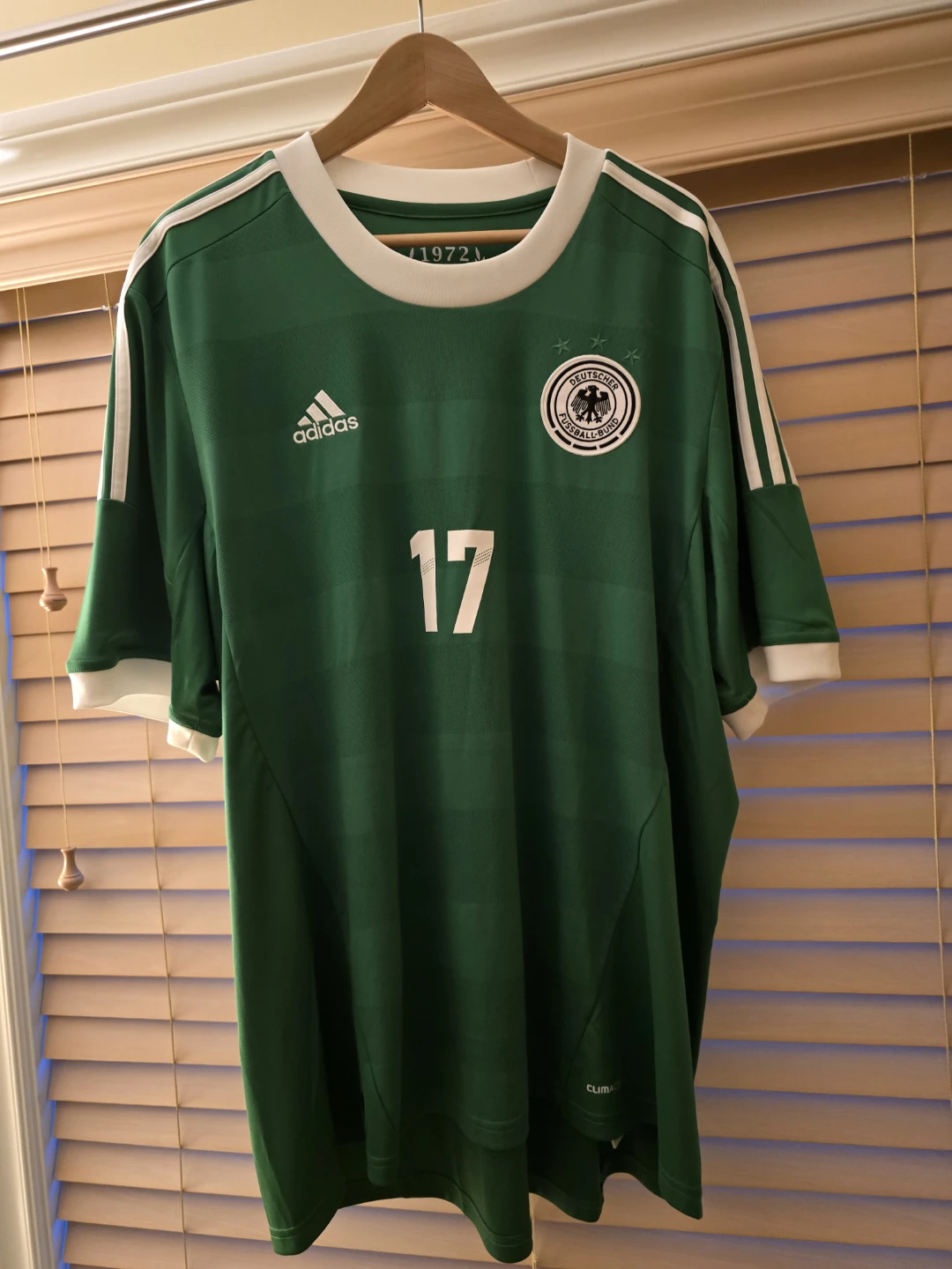 Match worn Adidas Germany Soccer Jersey Mertesacker 17