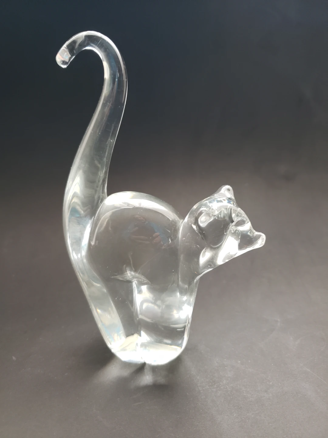 Chalet Riekes Clear Glass Cat Figurine - photo 2