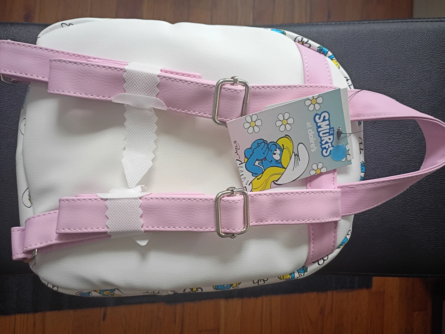 The Smurfs White Backpack with Pink Accents - photo 2