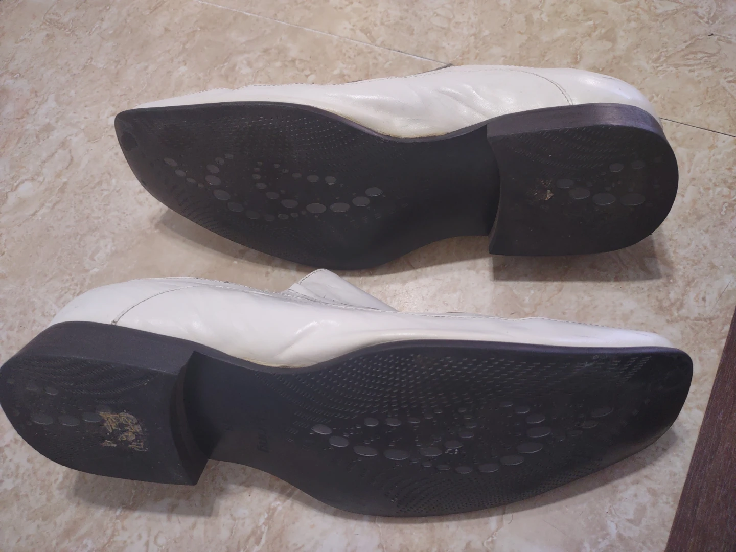 White Leather Dress Loafers - photo 3