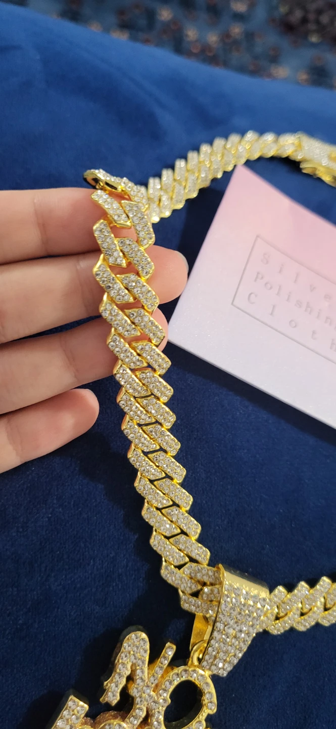 Cuban Link Chain Necklace with "NO LOVE" Pendant (Negotiable) - photo 4