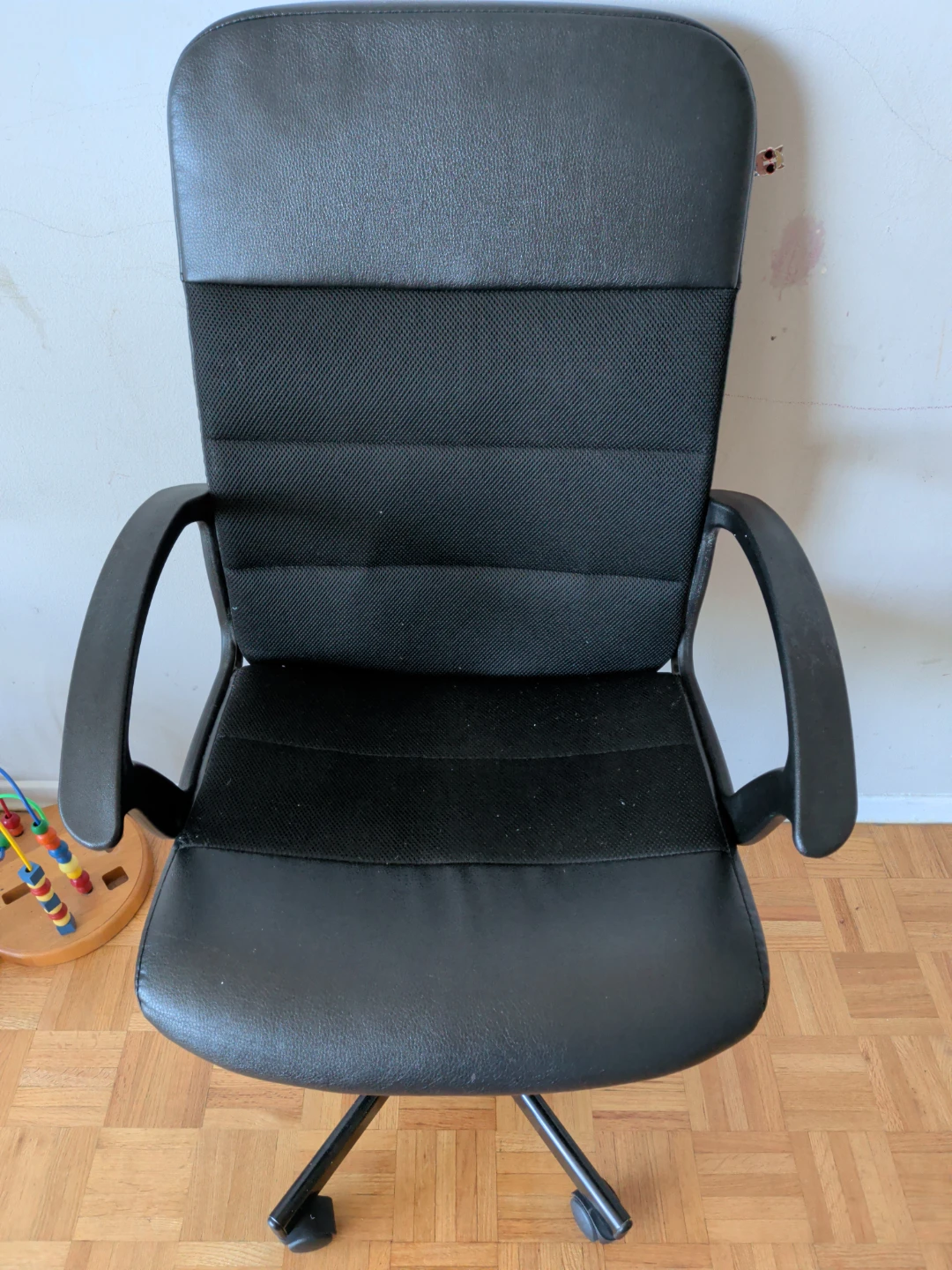 Black Office Chair with Wheels