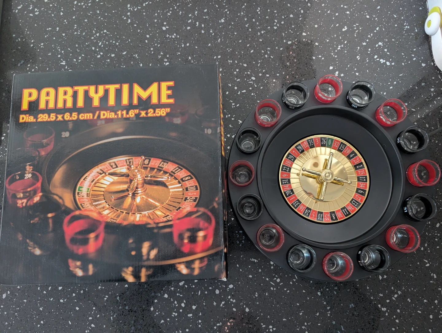 Partytime Roulette Shot Glass Game