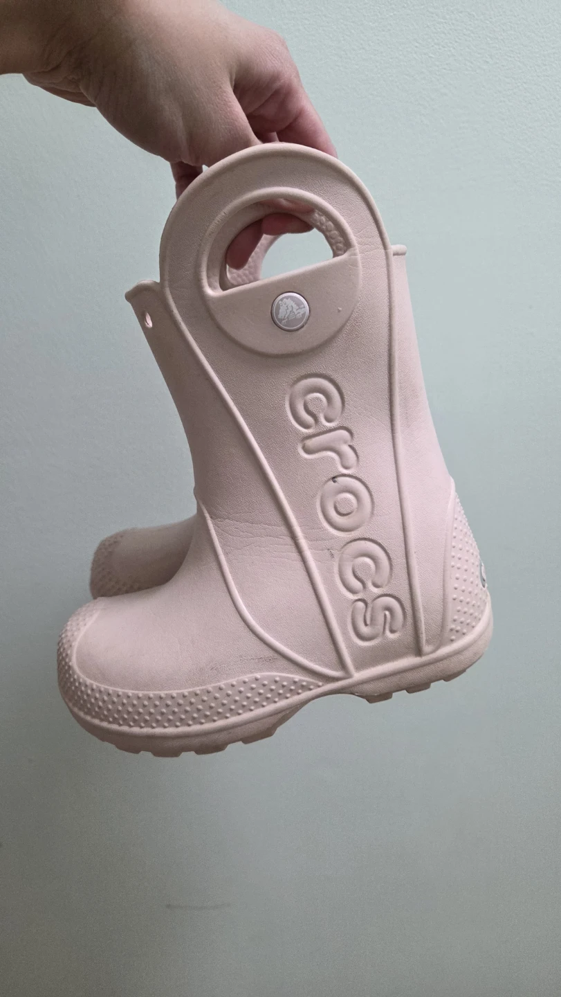 Crocs Kids Pink Rain Boots Size 9 Toddler