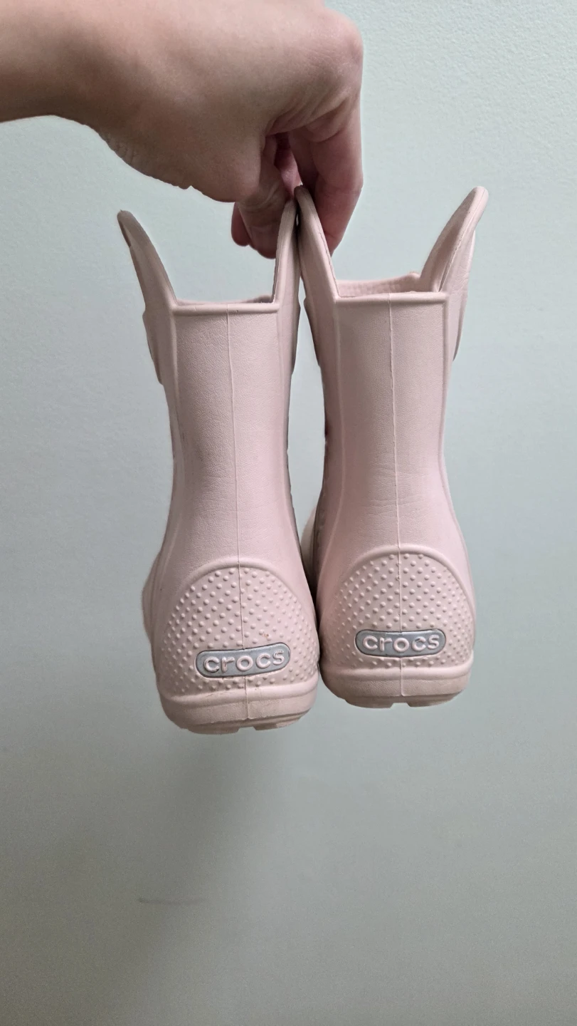 Crocs Kids Pink Rain Boots Size 9 Toddler - photo 2