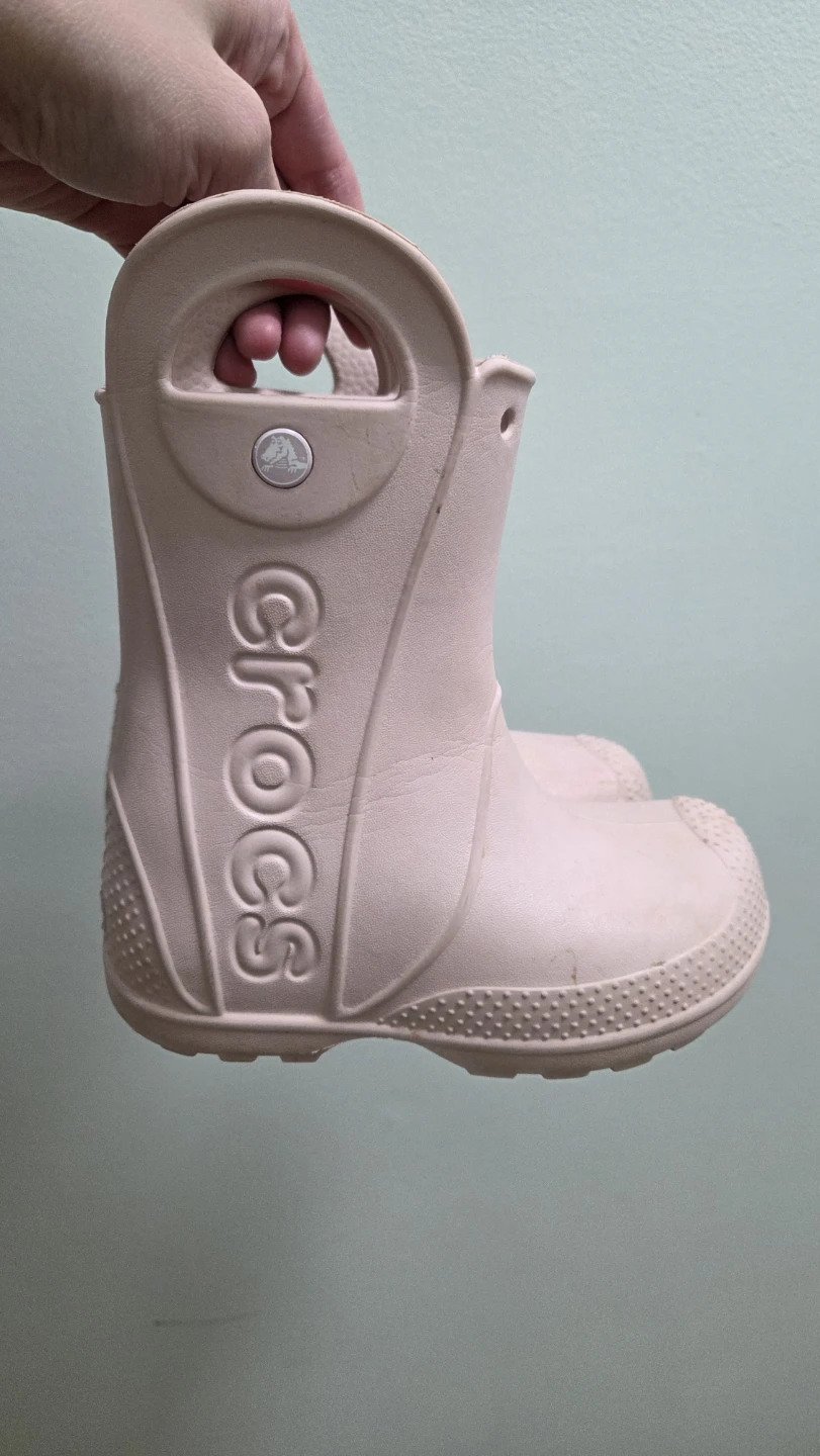 Crocs Kids Pink Rain Boots Size 9 Toddler - photo 4