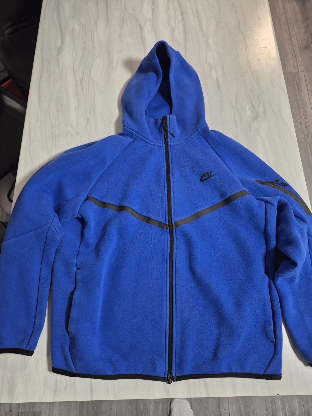 Nike Tech Fleece Full Zip Hoodie Blue